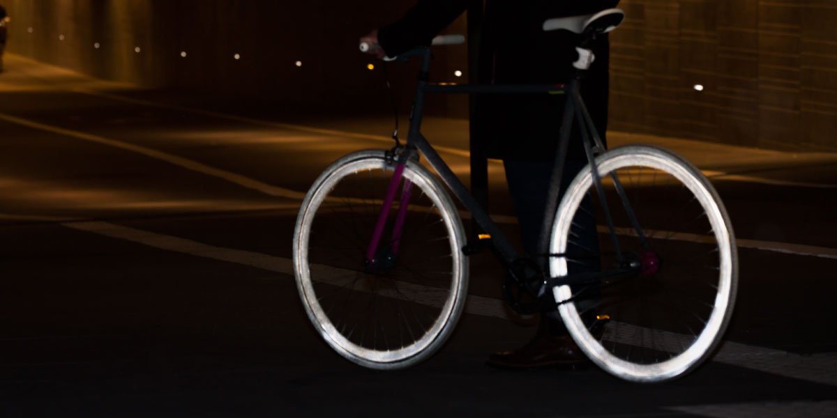 Albedo100 Reflective Spray Light Metallic Spray on Bicycle